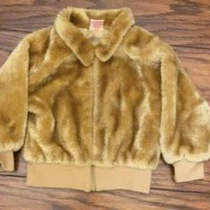 Cutie Patootie Brown faux fur jacket- 18 mo
